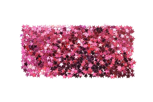 Coriandoli rosa isolati — Foto Stock