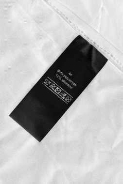 kumaş kompozisyon etiketi