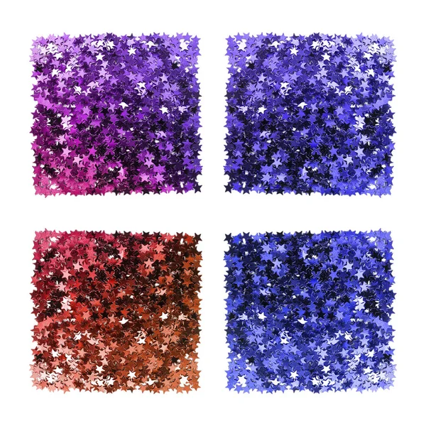 Colorful confetti isolated — Stock Photo, Image