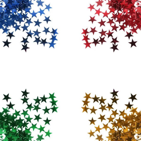 Estrelas coloridas isolados — Fotografia de Stock