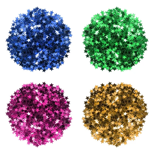Красочные конфетти изолированы — стоковое фото