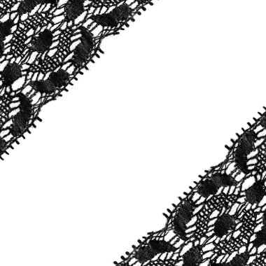 siyah dantel çerçeve