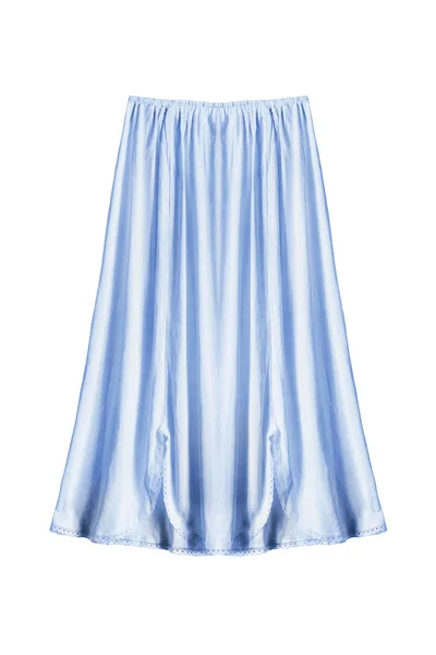 Niebieski spódnica na białym tle — Zdjęcie stockowe