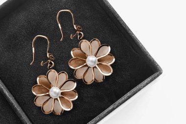 bir kutu içinde küpe