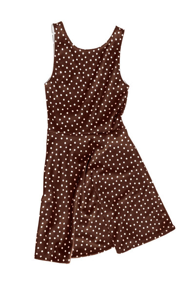 Смятое платье изолировано
