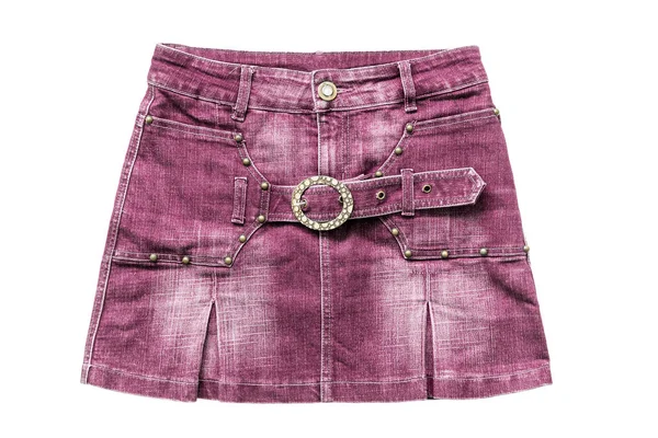 Roze denim rok — Stockfoto