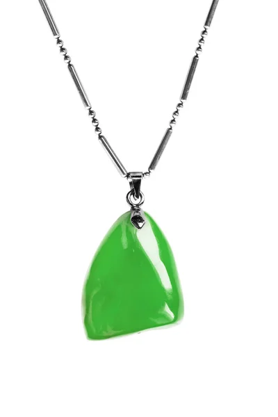 Nephrite necklace isolated — Stock Photo, Image