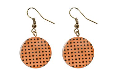 Plastik küpeler izole