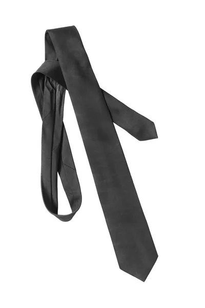 Black necktie isolated — Stock Photo, Image