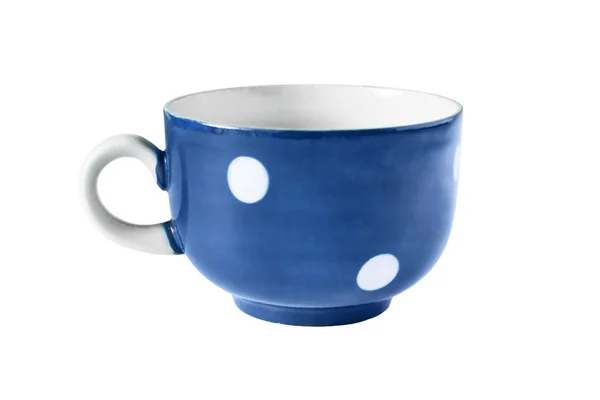 Голубая чашка изолирована — стоковое фото
