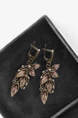 bir kutu içinde küpe