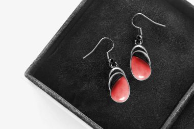 bir kutu içinde küpe