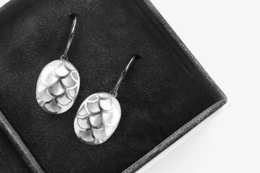 bir kutu içinde küpe