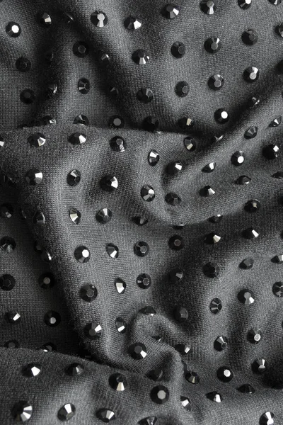 Zwarte verfrommeld doek — Stockfoto