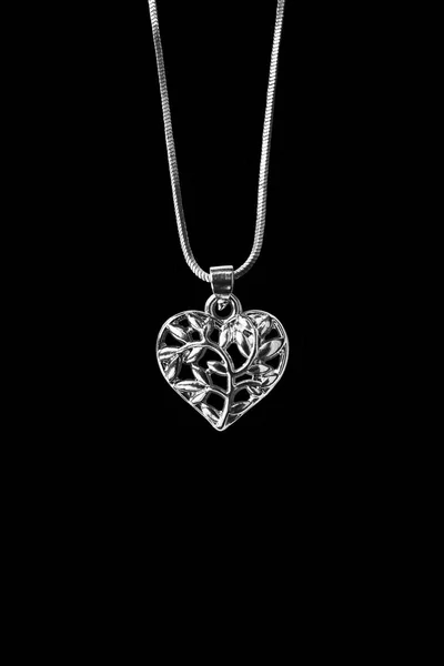 Heart pendant isolated — Stock Photo, Image