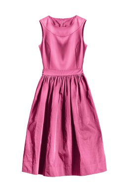 Pembe elbise izole