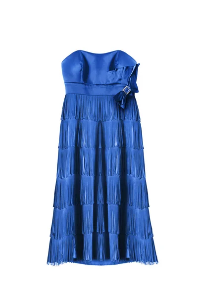 Vestido azul isolado — Fotografia de Stock
