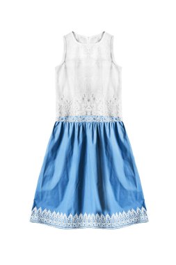 Dantelli elbise izole