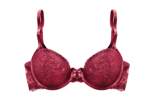 Soutien-gorge rouge isolé — Photo