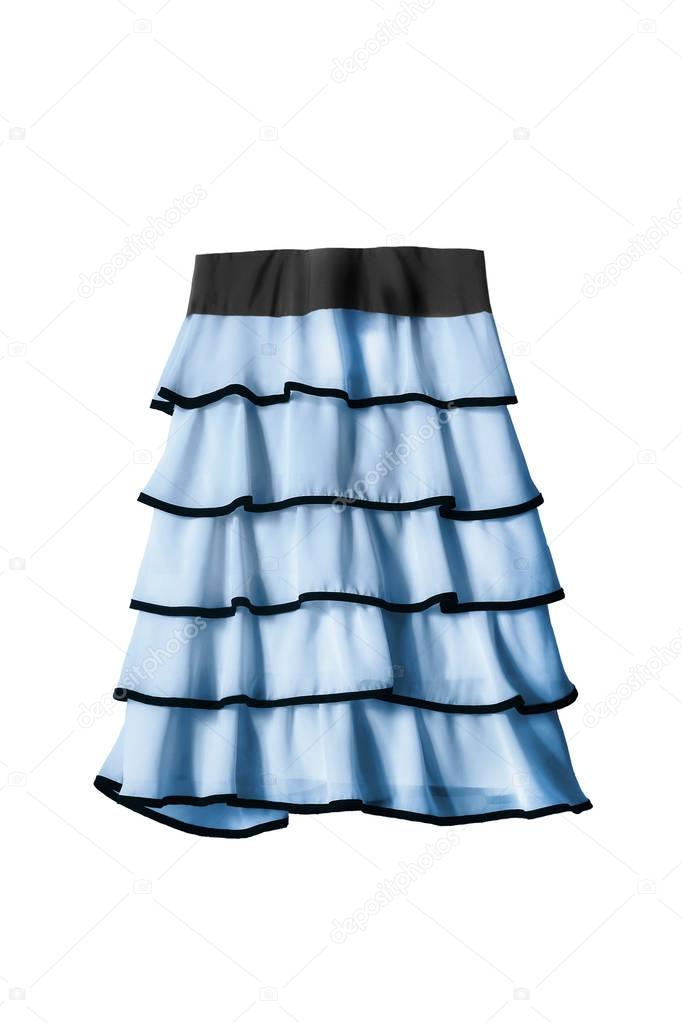 Chiffon skirt isolated