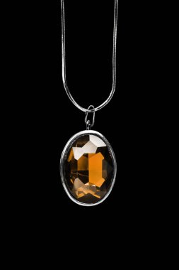 Amber madalyon izole