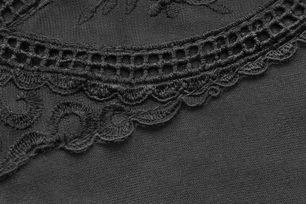 Preto lacy fundo — Fotografia de Stock