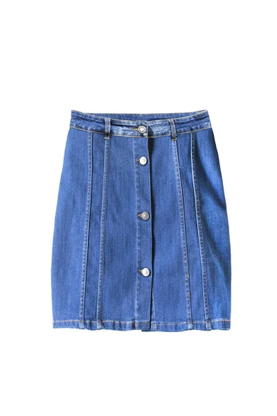 Denim skirt isolated