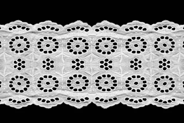 Witte lace geïsoleerd — Stockfoto