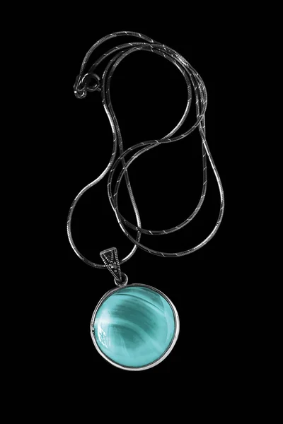 Necklace on black — Stock Photo, Image