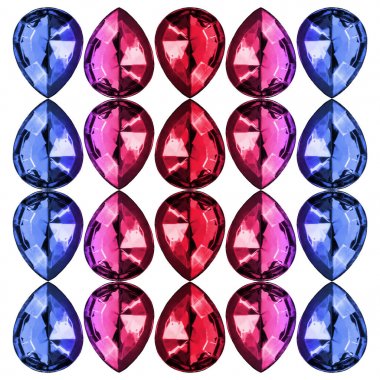 izole renkli taşlar