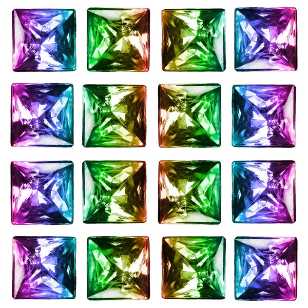 Grup izole kristaller — Stok fotoğraf