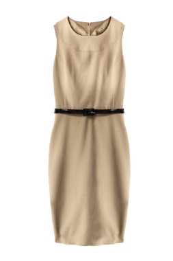 Beige dress isolated clipart
