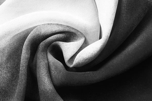 Czarno-biały jedwab — Zdjęcie stockowe