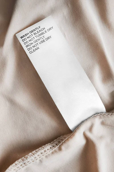 yıkama talimatları etiketi