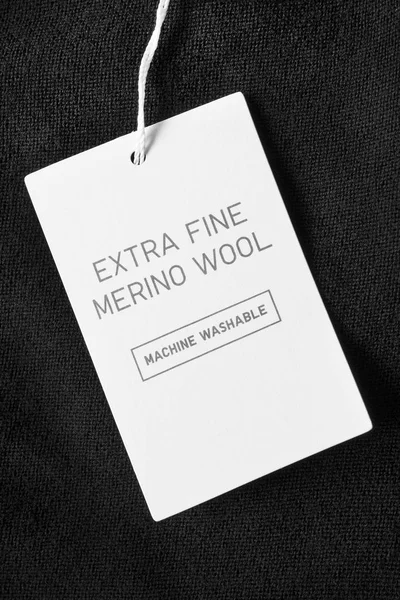 Lettered clothes label