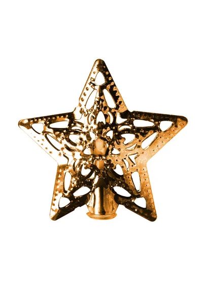 Golden star izole — Stok fotoğraf