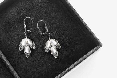 bir kutu içinde küpe