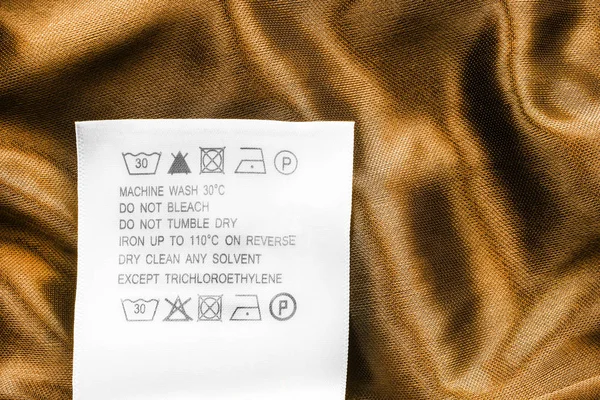 세탁 지침 라벨 — 스톡 사진