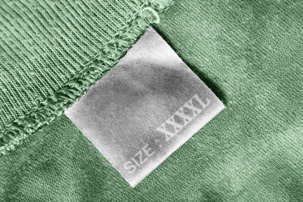 Size clothes label — Stock Photo, Image