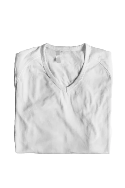 Po złożeniu koszula na białym tle — Zdjęcie stockowe