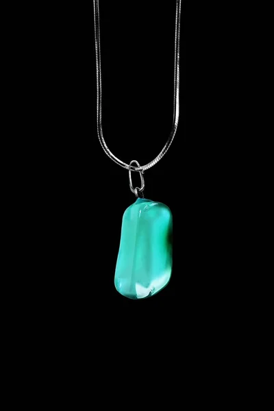 Aquamarine pendant isolated — Stock Photo, Image