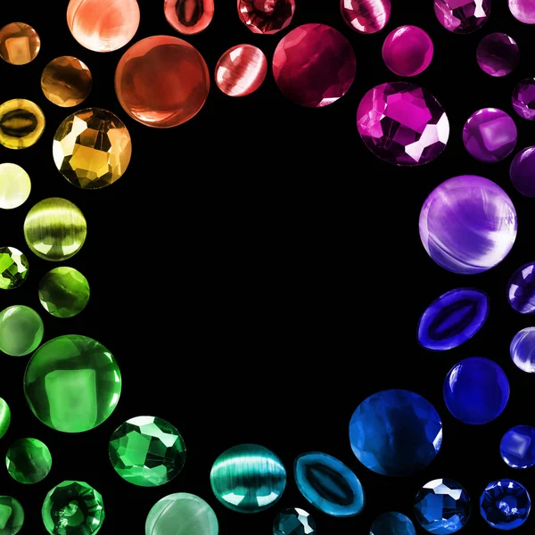 Gemas coloridas isoladas — Fotografia de Stock