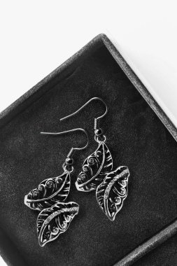 bir kutu içinde küpe