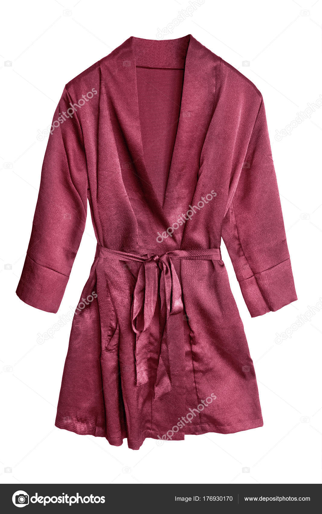 Red bathrobe isolated Stock Photo by ©Tarzhanova 176930170