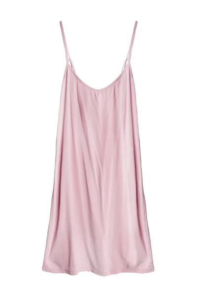Růžové letní šaty, samostatný — Stock fotografie