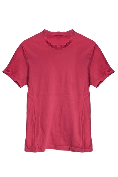 Rode t-shirt geïsoleerd — Stockfoto