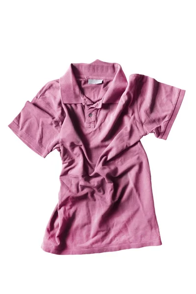 Roze shirt geïsoleerd — Stockfoto