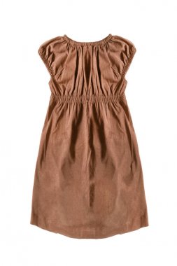 Kahverengi elbise izole