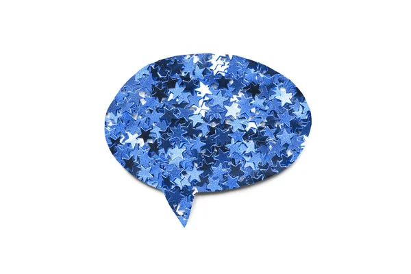 Glitter speech bubble — Stock Photo, Image