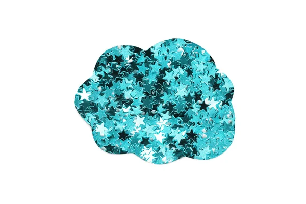 Glitter cloud isolated — Stock Photo, Image